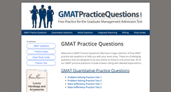 Desktop Screenshot of gmatpracticequestions.com