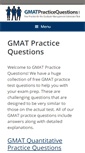 Mobile Screenshot of gmatpracticequestions.com